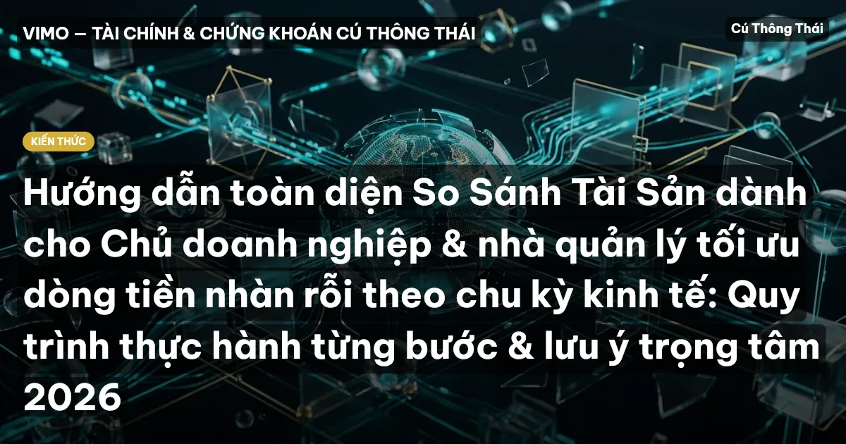 Hướng dẫn toàn diện So Sánh Tài Sản dành cho Chủ doanh nghiệp & nhà quản lý tối ưu dòng tiền nhàn rỗi theo chu kỳ kinh tế: Quy trình thực hành từng bước & lưu ý trọng tâm 2026