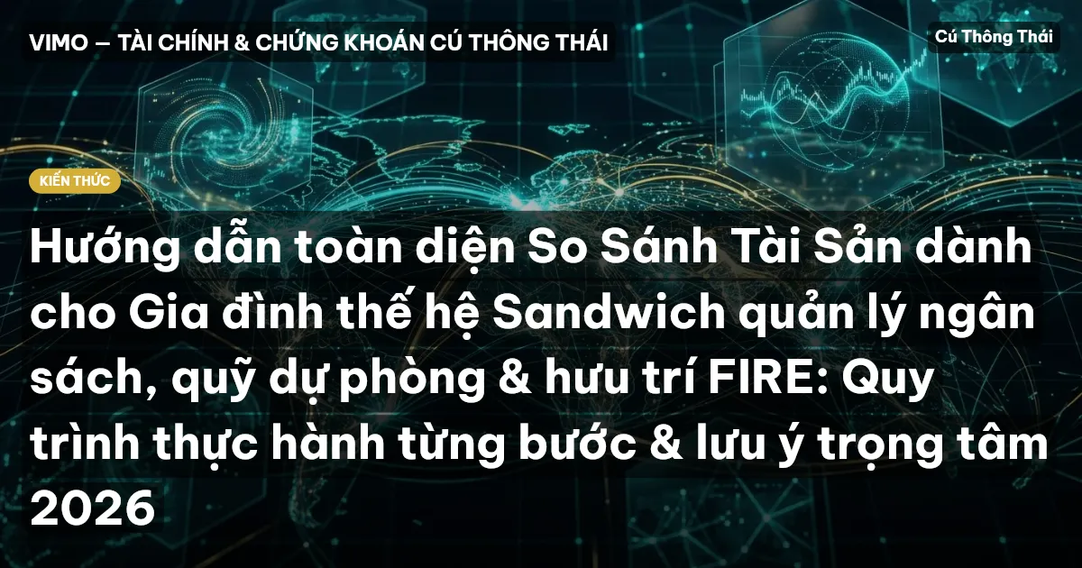 Hướng dẫn toàn diện So Sánh Tài Sản dành cho Gia đình thế hệ Sandwich quản lý ngân sách, quỹ dự phòng & hưu trí FIRE: Quy trình thực hành từng bước & lưu ý trọng tâm 2026