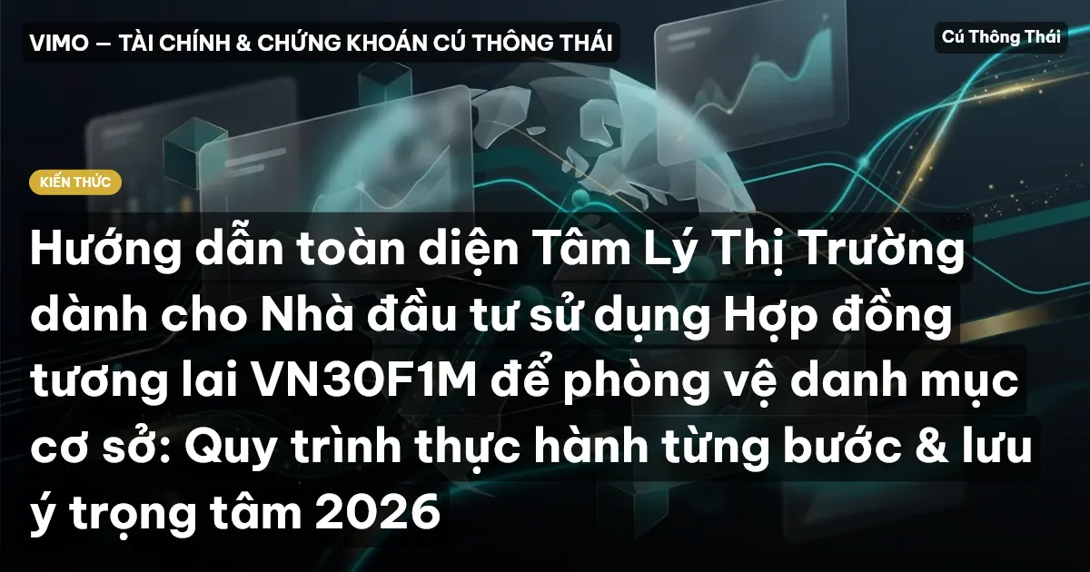 Hướng dẫn toàn diện Tâm Lý Thị Trường dành cho Nhà đầu tư sử dụng Hợp đồng tương lai VN30F1M để phòng vệ danh mục cơ sở: Quy trình thực hành từng bước & lưu ý trọng tâm 2026
