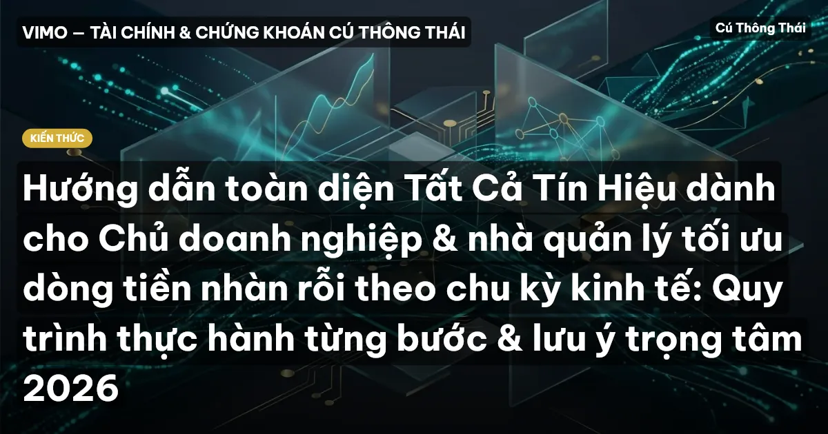 Hướng dẫn toàn diện Tất Cả Tín Hiệu dành cho Chủ doanh nghiệp & nhà quản lý tối ưu dòng tiền nhàn rỗi theo chu kỳ kinh tế: Quy trình thực hành từng bước & lưu ý trọng tâm 2026