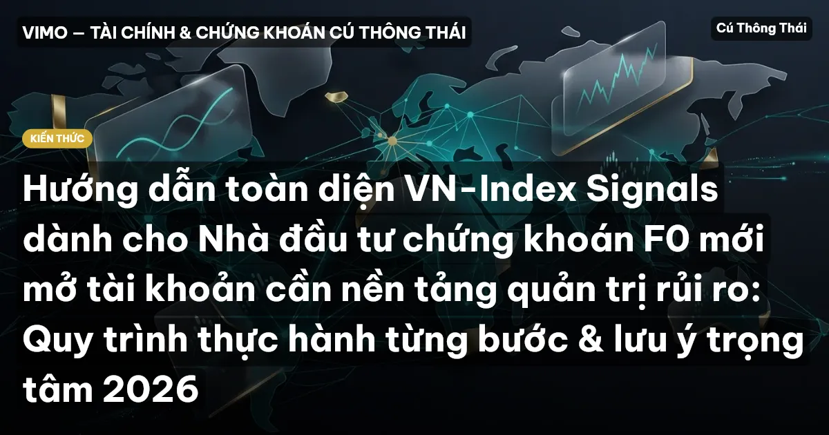 Hướng dẫn toàn diện VN-Index Signals dành cho Nhà đầu tư chứng khoán F0 mới mở tài khoản cần nền tảng quản trị rủi ro: Quy trình thực hành từng bước & lưu ý trọng tâm 2026