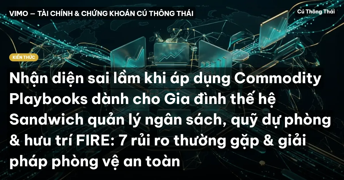 Nhận diện sai lầm khi áp dụng Commodity Playbooks dành cho Gia đình thế hệ Sandwich quản lý ngân sách, quỹ dự phòng & hưu trí FIRE: 7 rủi ro thường gặp & giải pháp phòng vệ an toàn