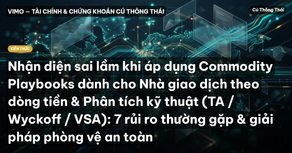 Nhận diện sai lầm khi áp dụng Commodity Playbooks dành cho Nhà giao dịch theo dòng tiền & Phân tích kỹ thuật (TA / Wyckoff / VSA): 7 rủi ro thường gặp & giải pháp phòng vệ an toàn