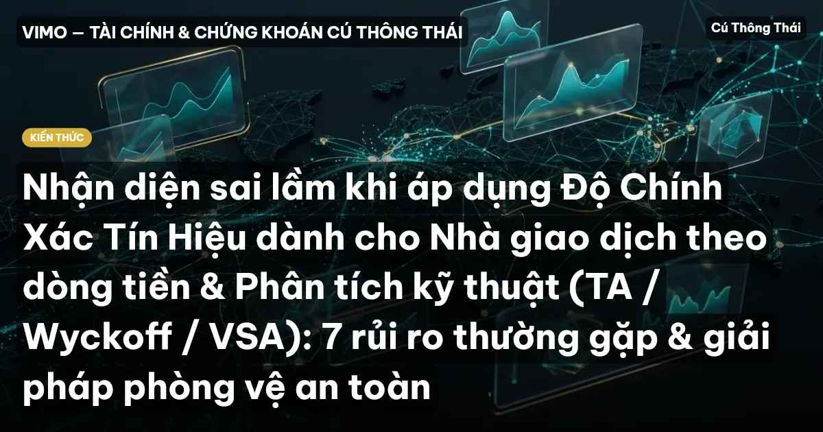 Nhận diện sai lầm khi áp dụng Độ Chính Xác Tín Hiệu dành cho Nhà giao dịch theo dòng tiền & Phân tích kỹ thuật (TA / Wyckoff / VSA): 7 rủi ro thường gặp & giải pháp phòng vệ an toàn