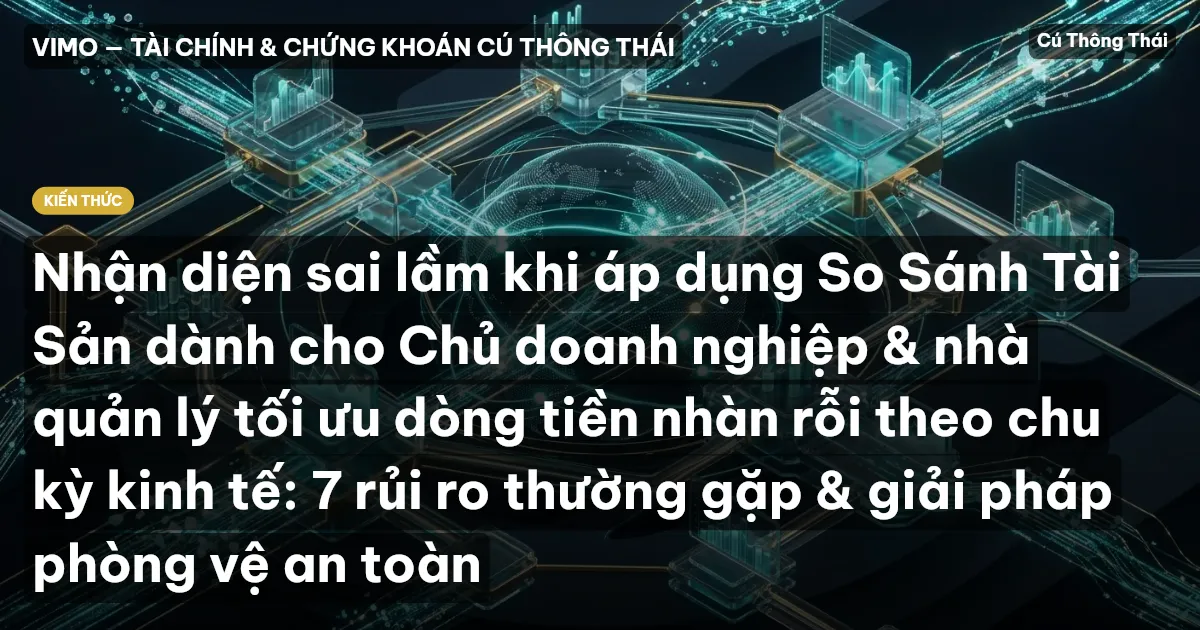 Nhận diện sai lầm khi áp dụng So Sánh Tài Sản dành cho Chủ doanh nghiệp & nhà quản lý tối ưu dòng tiền nhàn rỗi theo chu kỳ kinh tế: 7 rủi ro thường gặp & giải pháp phòng vệ an toàn