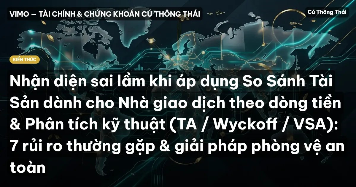 Nhận diện sai lầm khi áp dụng So Sánh Tài Sản dành cho Nhà giao dịch theo dòng tiền & Phân tích kỹ thuật (TA / Wyckoff / VSA): 7 rủi ro thường gặp & giải pháp phòng vệ an toàn