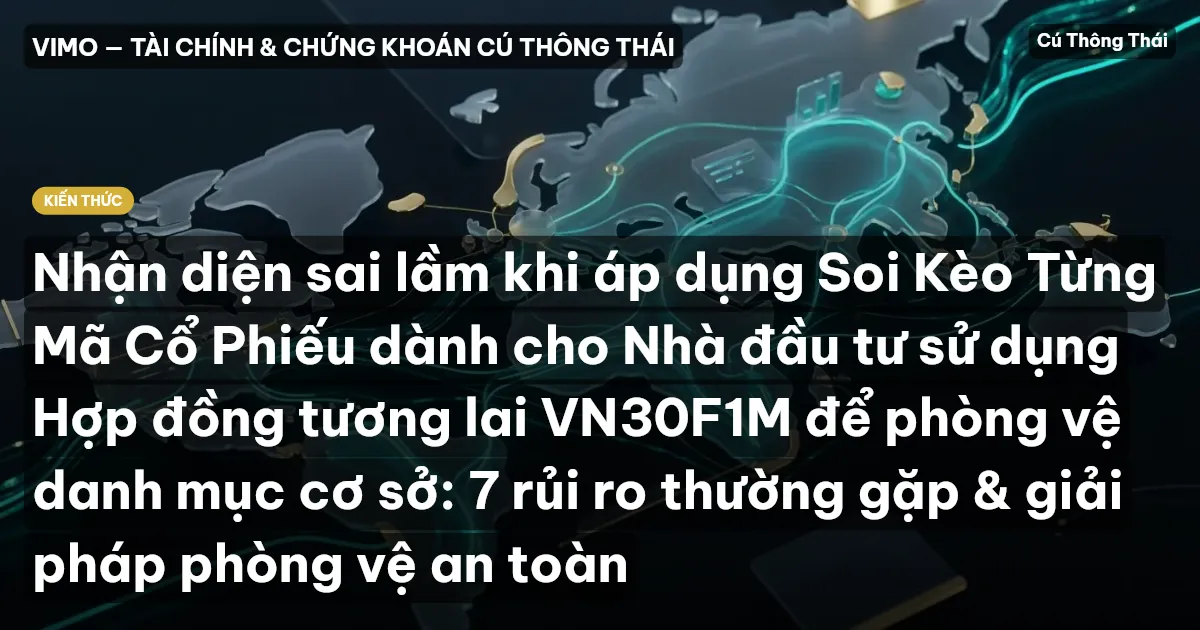 Nhận diện sai lầm khi áp dụng Soi Kèo Từng Mã Cổ Phiếu dành cho Nhà đầu tư sử dụng Hợp đồng tương lai VN30F1M để phòng vệ danh mục cơ sở: 7 rủi ro thường gặp & giải pháp phòng vệ an toàn