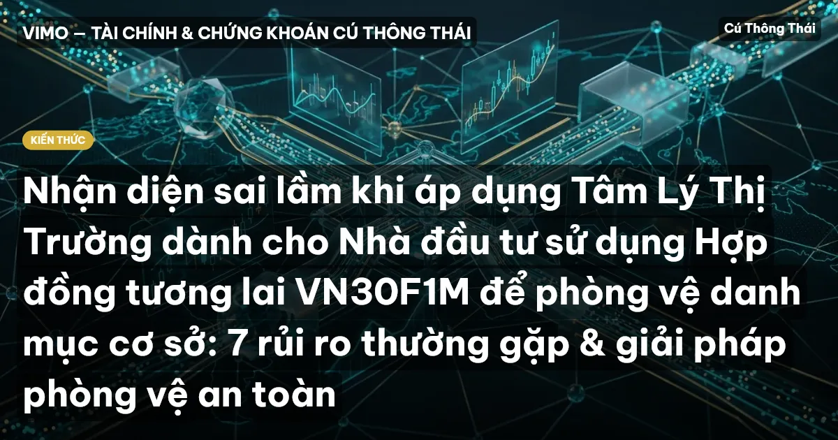 Nhận diện sai lầm khi áp dụng Tâm Lý Thị Trường dành cho Nhà đầu tư sử dụng Hợp đồng tương lai VN30F1M để phòng vệ danh mục cơ sở: 7 rủi ro thường gặp & giải pháp phòng vệ an toàn