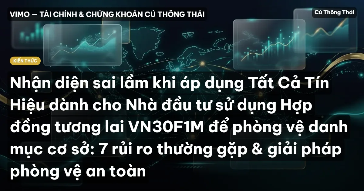 Nhận diện sai lầm khi áp dụng Tất Cả Tín Hiệu dành cho Nhà đầu tư sử dụng Hợp đồng tương lai VN30F1M để phòng vệ danh mục cơ sở: 7 rủi ro thường gặp & giải pháp phòng vệ an toàn
