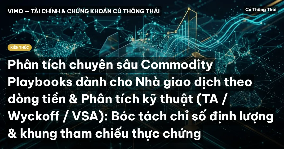 Phân tích chuyên sâu Commodity Playbooks dành cho Nhà giao dịch theo dòng tiền & Phân tích kỹ thuật (TA / Wyckoff / VSA): Bóc tách chỉ số định lượng & khung tham chiếu thực chứng
