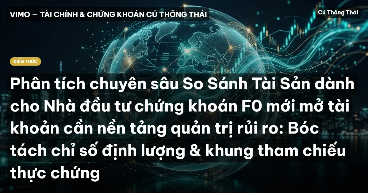 Phân tích chuyên sâu So Sánh Tài Sản dành cho Nhà đầu tư chứng khoán F0 mới mở tài khoản cần nền tảng quản trị rủi ro: Bóc tách chỉ số định lượng & khung tham chiếu thực chứng