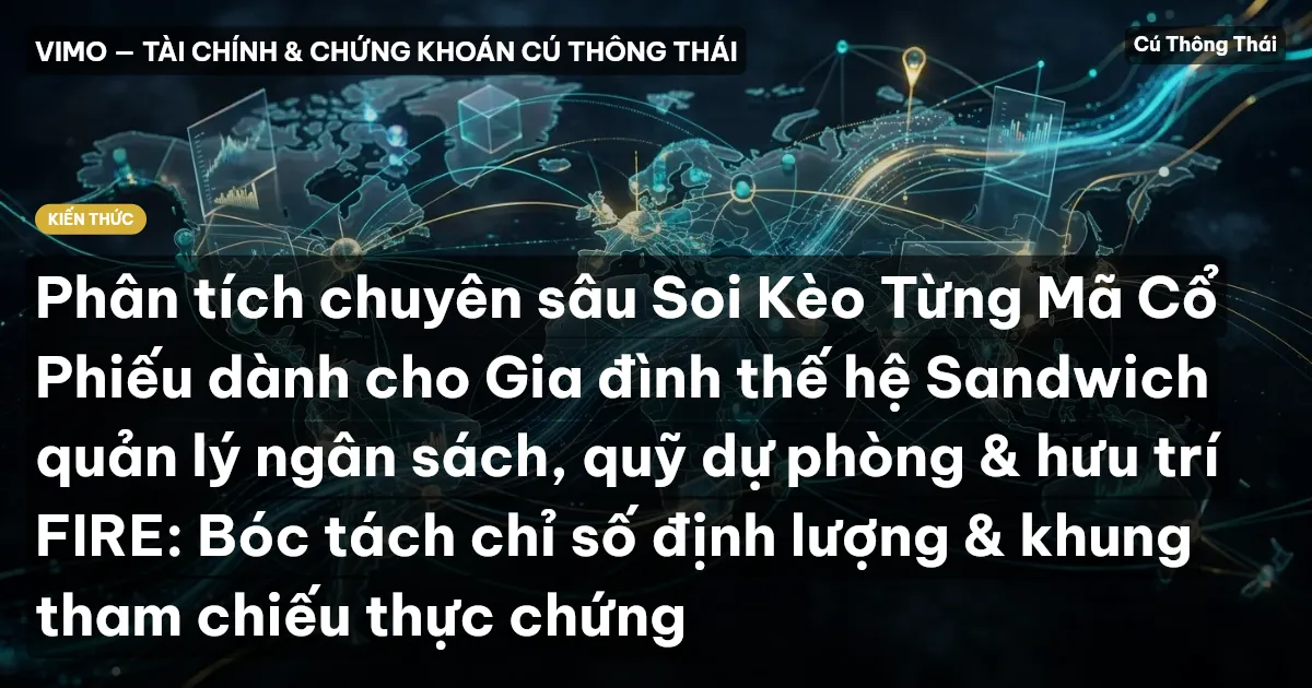 Phân tích chuyên sâu Soi Kèo Từng Mã Cổ Phiếu dành cho Gia đình thế hệ Sandwich quản lý ngân sách, quỹ dự phòng & hưu trí FIRE: Bóc tách chỉ số định lượng & khung tham chiếu thực chứng