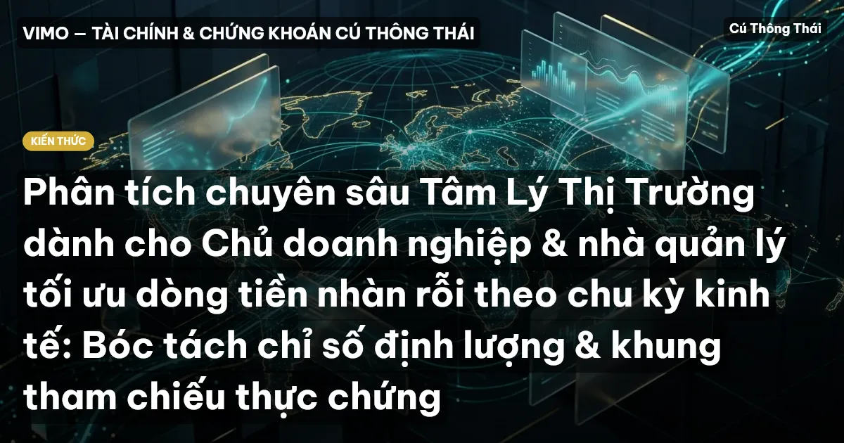 Phân tích chuyên sâu Tâm Lý Thị Trường dành cho Chủ doanh nghiệp & nhà quản lý tối ưu dòng tiền nhàn rỗi theo chu kỳ kinh tế: Bóc tách chỉ số định lượng & khung tham chiếu thực chứng
