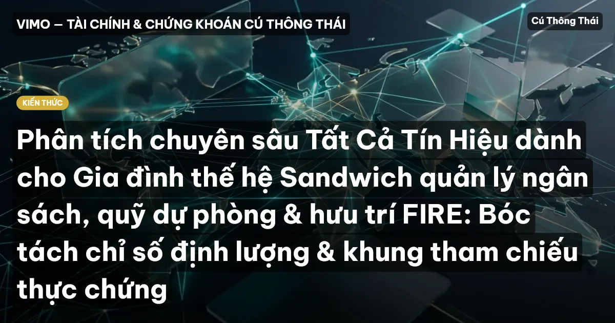 Phân tích chuyên sâu Tất Cả Tín Hiệu dành cho Gia đình thế hệ Sandwich quản lý ngân sách, quỹ dự phòng & hưu trí FIRE: Bóc tách chỉ số định lượng & khung tham chiếu thực chứng