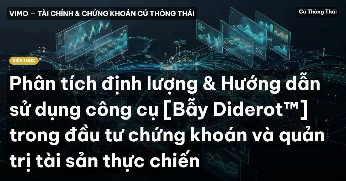Phân tích định lượng & Hướng dẫn sử dụng công cụ [Bẫy Diderot™] trong đầu tư chứng khoán và quản trị tài sản thực chiến