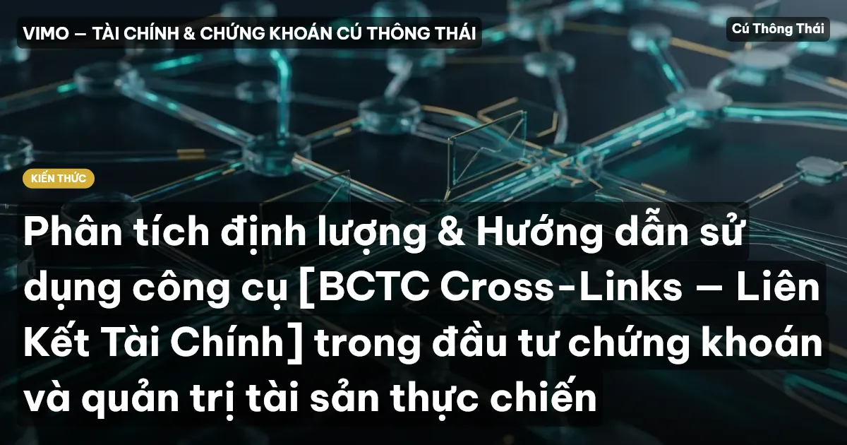 Phân tích định lượng & Hướng dẫn sử dụng công cụ [BCTC Cross-Links — Liên Kết Tài Chính] trong đầu tư chứng khoán và quản trị tài sản thực chiến