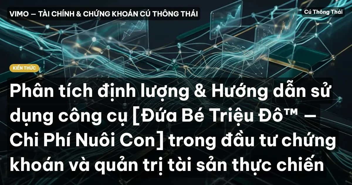 Phân tích định lượng & Hướng dẫn sử dụng công cụ [Đứa Bé Triệu Đô™ — Chi Phí Nuôi Con] trong đầu tư chứng khoán và quản trị tài sản thực chiến