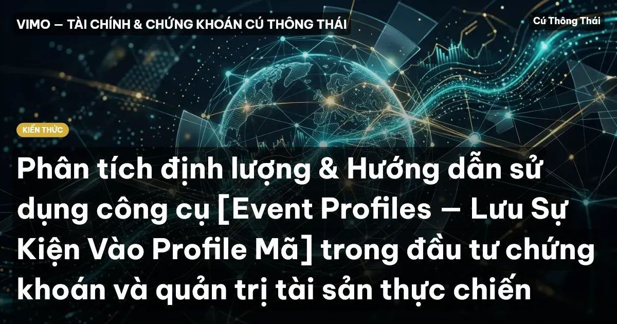 Phân tích định lượng & Hướng dẫn sử dụng công cụ [Event Profiles — Lưu Sự Kiện Vào Profile Mã] trong đầu tư chứng khoán và quản trị tài sản thực chiến