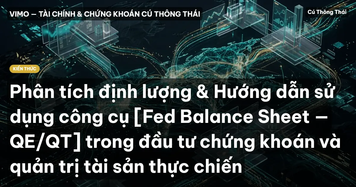 Phân tích định lượng & Hướng dẫn sử dụng công cụ [Fed Balance Sheet — QE/QT] trong đầu tư chứng khoán và quản trị tài sản thực chiến