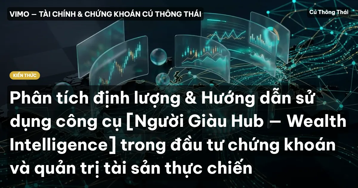Phân tích định lượng & Hướng dẫn sử dụng công cụ [Người Giàu Hub — Wealth Intelligence] trong đầu tư chứng khoán và quản trị tài sản thực chiến