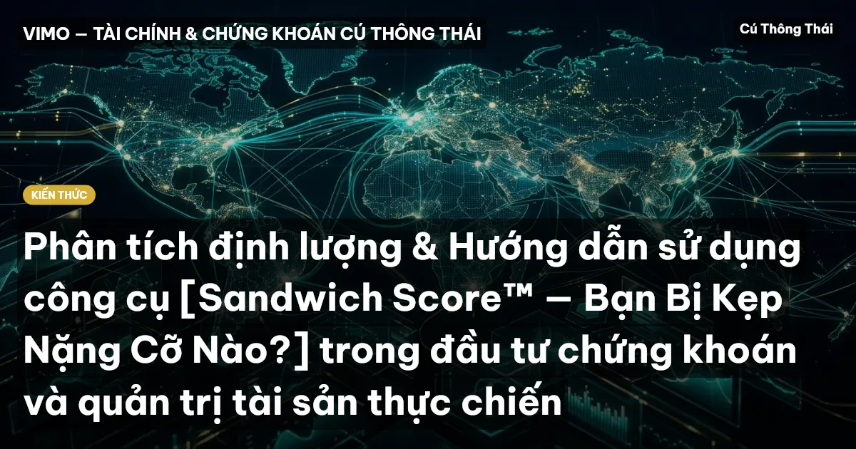 Phân tích định lượng & Hướng dẫn sử dụng công cụ [Sandwich Score™ — Bạn Bị Kẹp Nặng Cỡ Nào?] trong đầu tư chứng khoán và quản trị tài sản thực chiến
