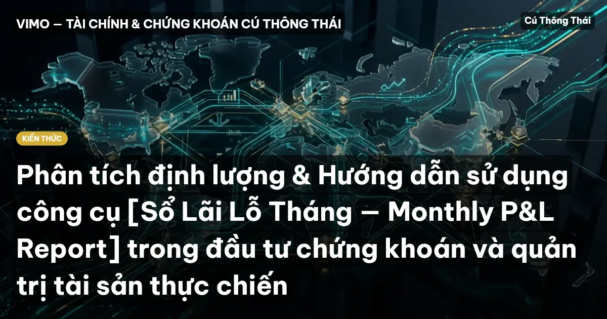 Phân tích định lượng & Hướng dẫn sử dụng công cụ [Sổ Lãi Lỗ Tháng — Monthly P&L Report] trong đầu tư chứng khoán và quản trị tài sản thực chiến