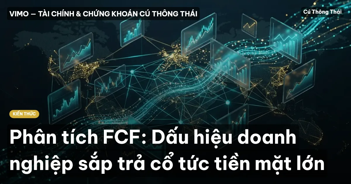 Phân tích FCF: Dấu hiệu doanh nghiệp sắp trả cổ tức tiền mặt lớn
