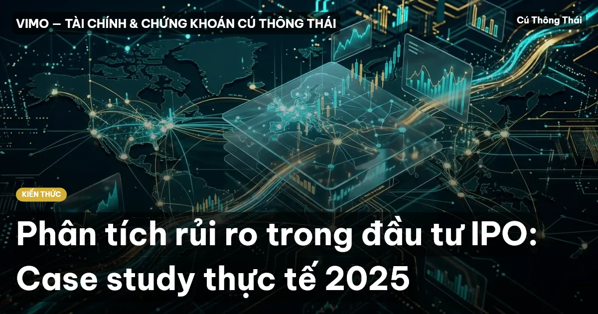 Phân tích rủi ro trong đầu tư IPO: Case study thực tế 2025