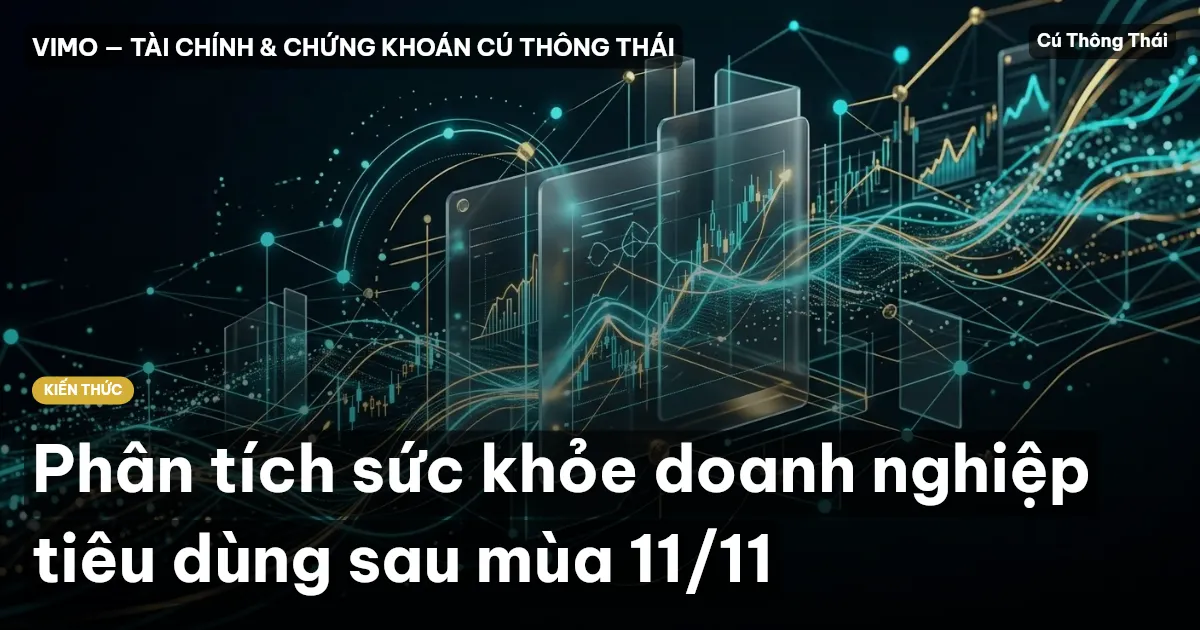 Phân tích sức khỏe doanh nghiệp tiêu dùng sau mùa 11/11