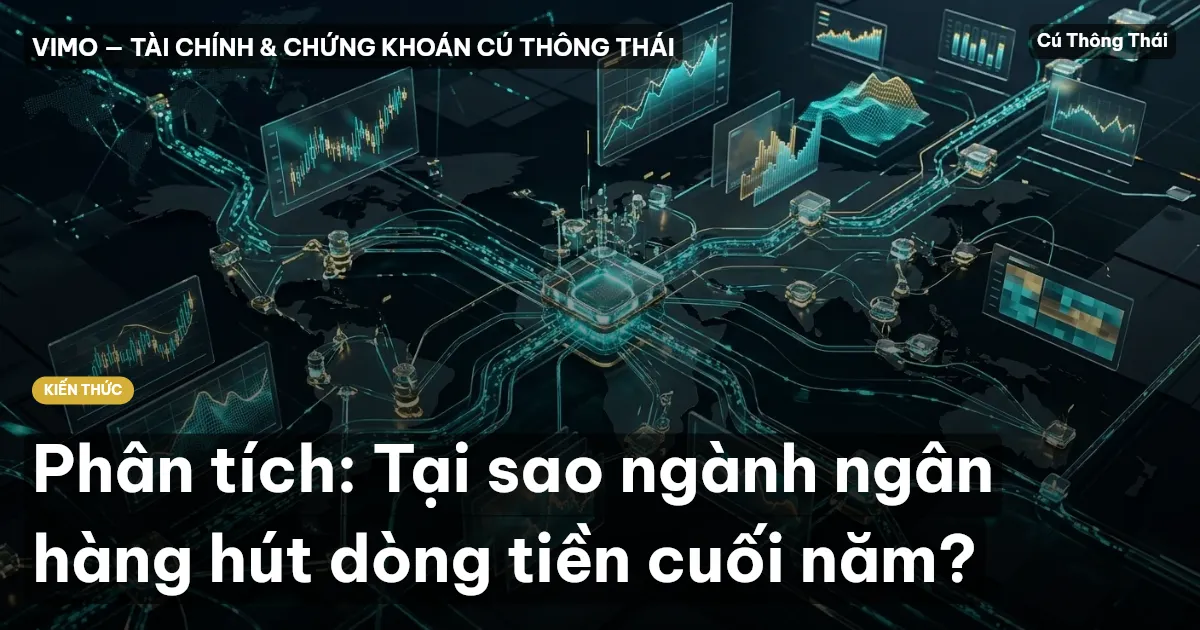 Phân tích: Tại sao ngành ngân hàng hút dòng tiền cuối năm?