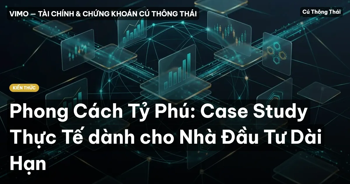 Phong Cách Tỷ Phú: Case Study Thực Tế dành cho Nhà Đầu Tư Dài Hạn