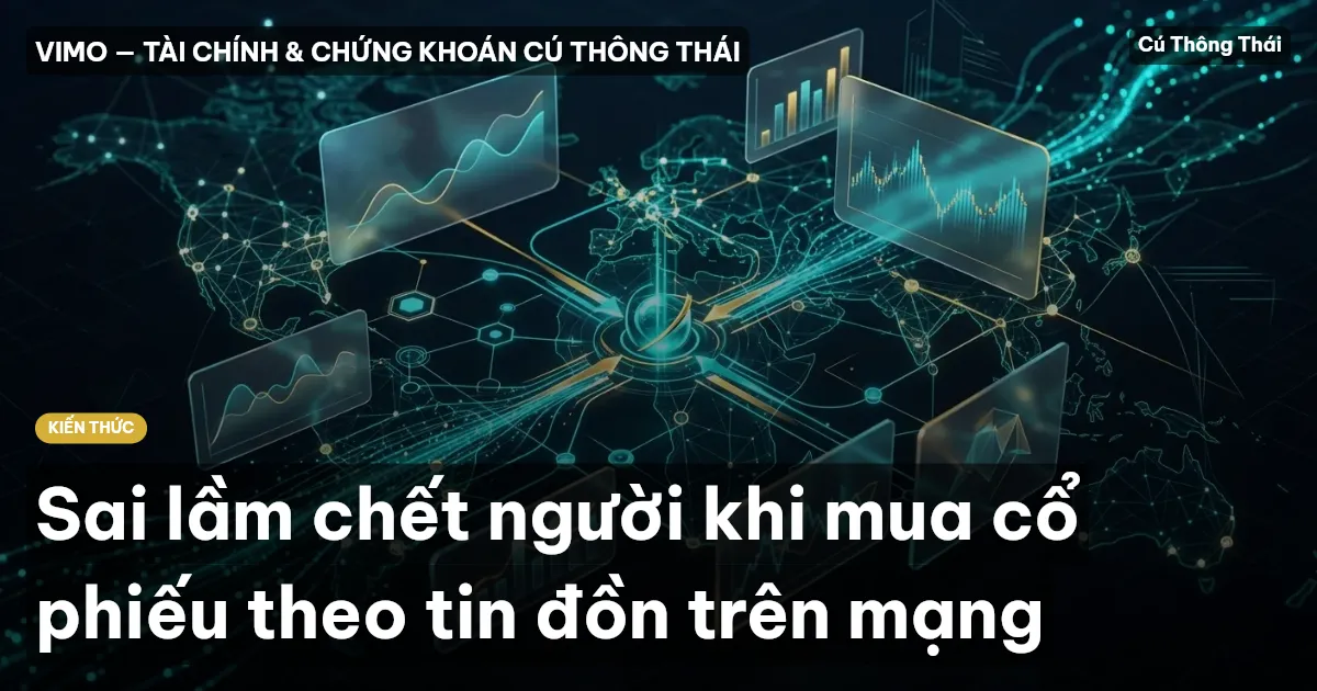Sai lầm chết người khi mua cổ phiếu theo tin đồn trên mạng