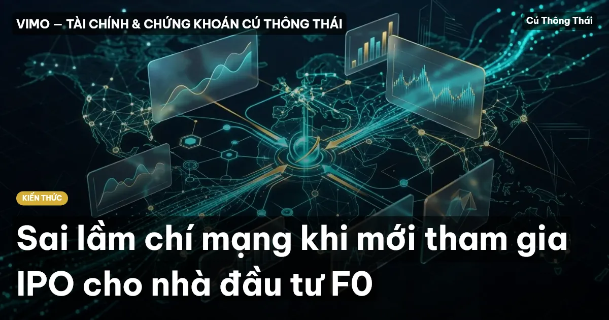 Sai lầm chí mạng khi mới tham gia IPO cho nhà đầu tư F0