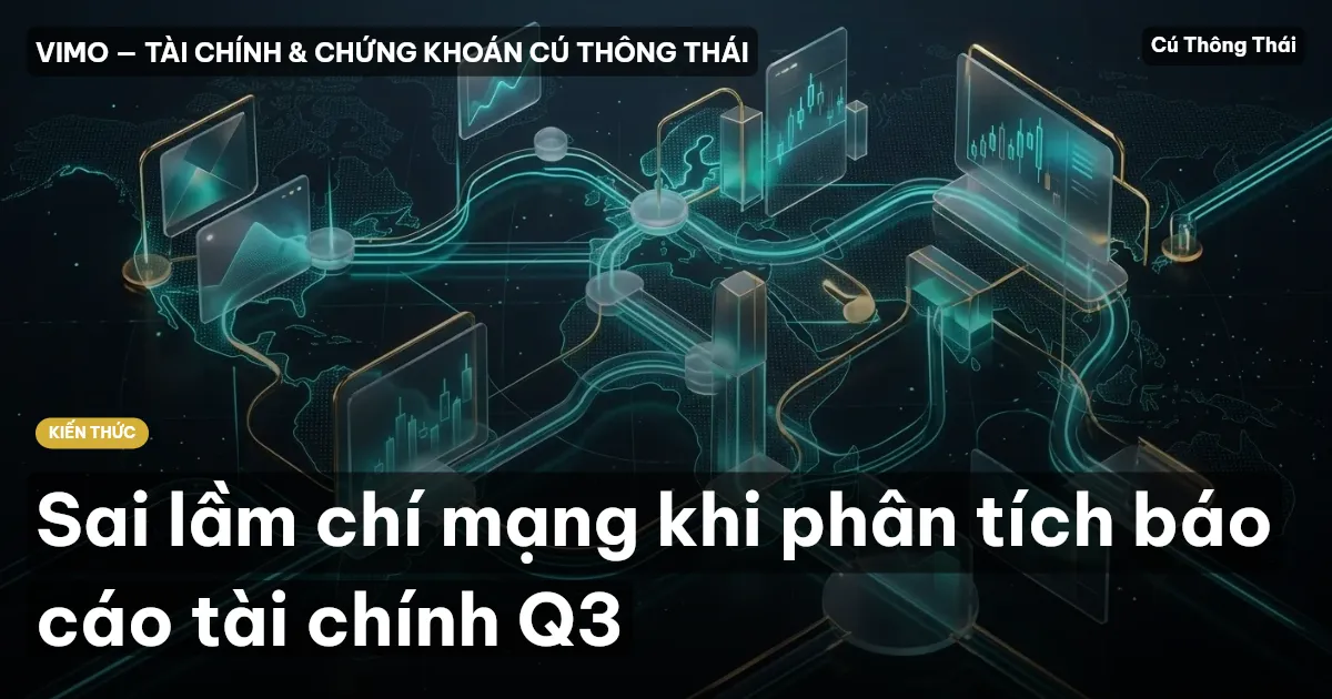 Sai lầm chí mạng khi phân tích báo cáo tài chính Q3