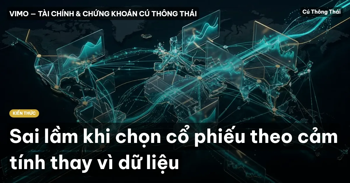 Sai lầm khi chọn cổ phiếu theo cảm tính thay vì dữ liệu