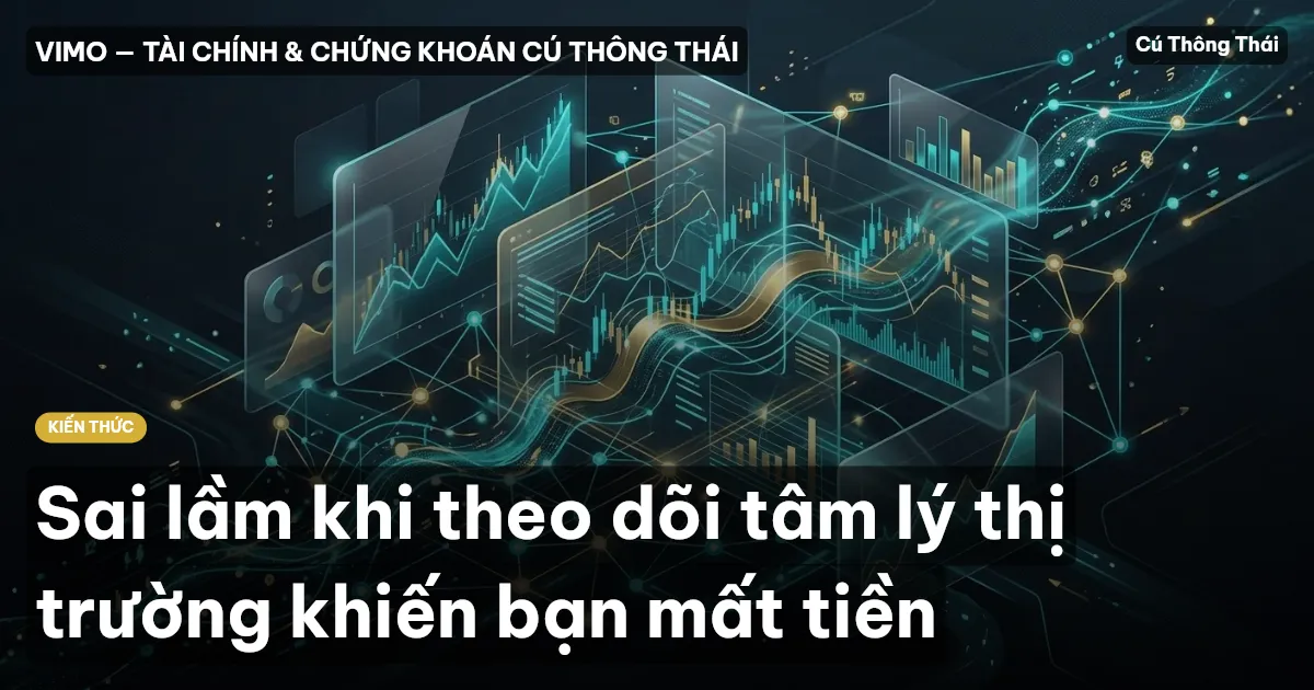 Sai lầm khi theo dõi tâm lý thị trường khiến bạn mất tiền