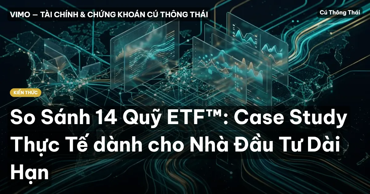 So Sánh 14 Quỹ ETF™: Case Study Thực Tế dành cho Nhà Đầu Tư Dài Hạn