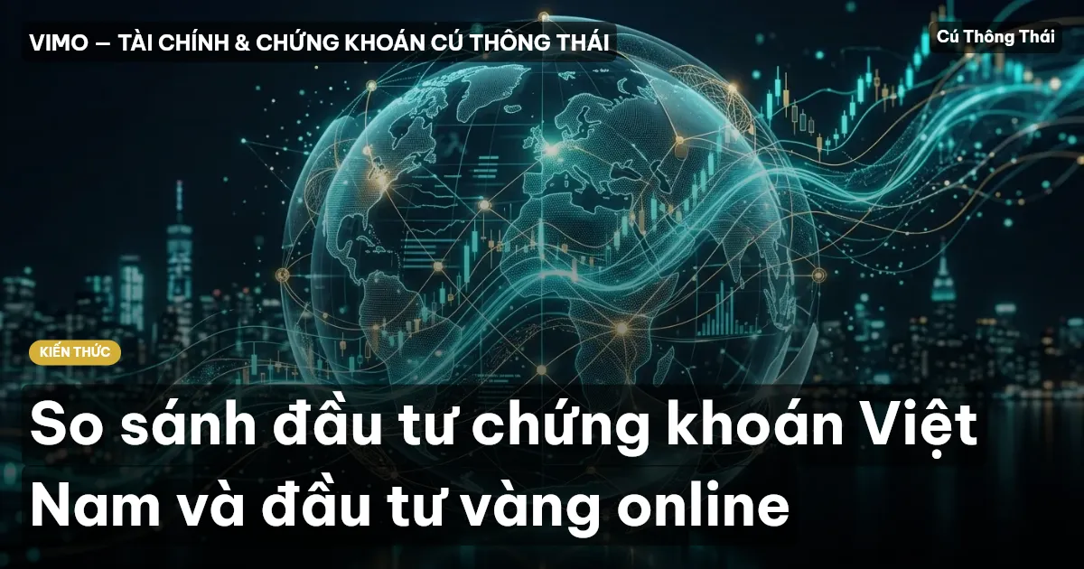 So sánh đầu tư chứng khoán Việt Nam và đầu tư vàng online