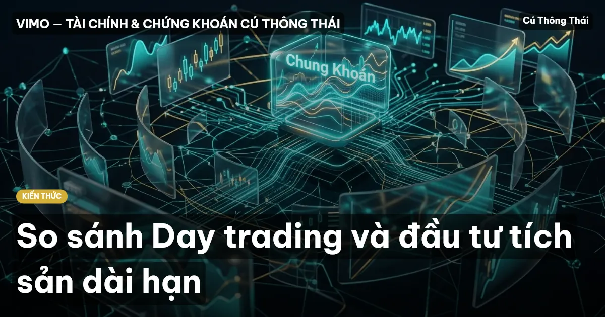 So sánh Day trading và đầu tư tích sản dài hạn