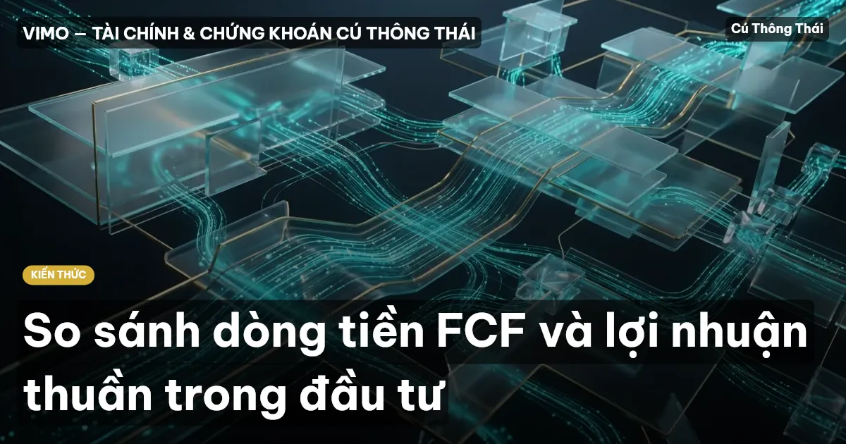 So sánh dòng tiền FCF và lợi nhuận thuần trong đầu tư