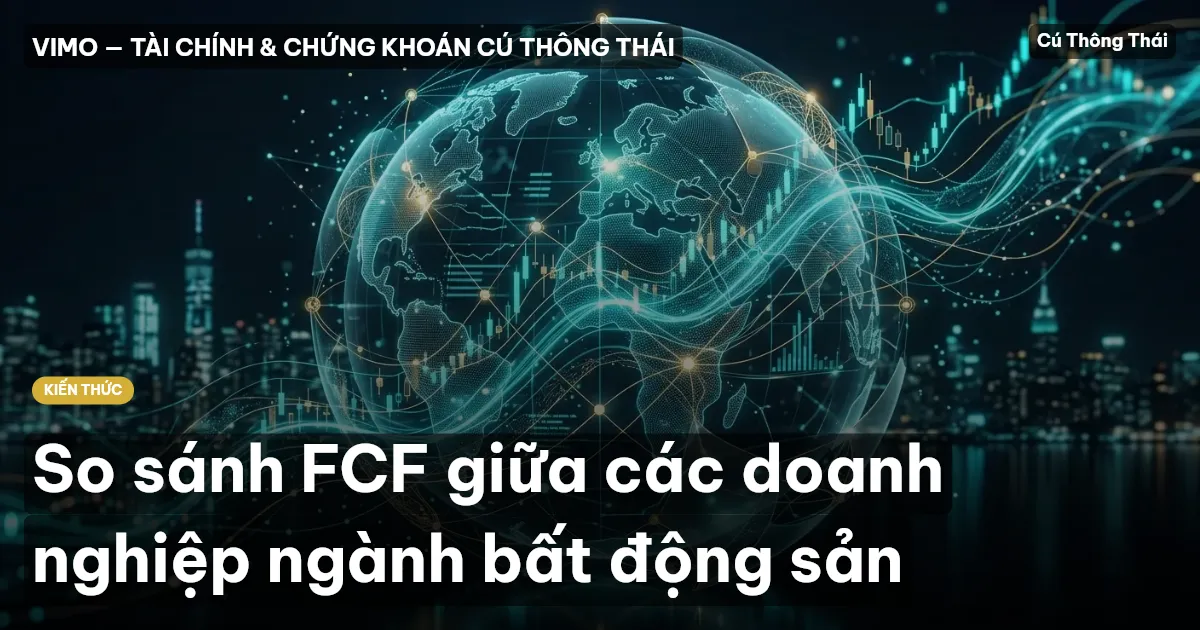 So sánh FCF giữa các doanh nghiệp ngành bất động sản