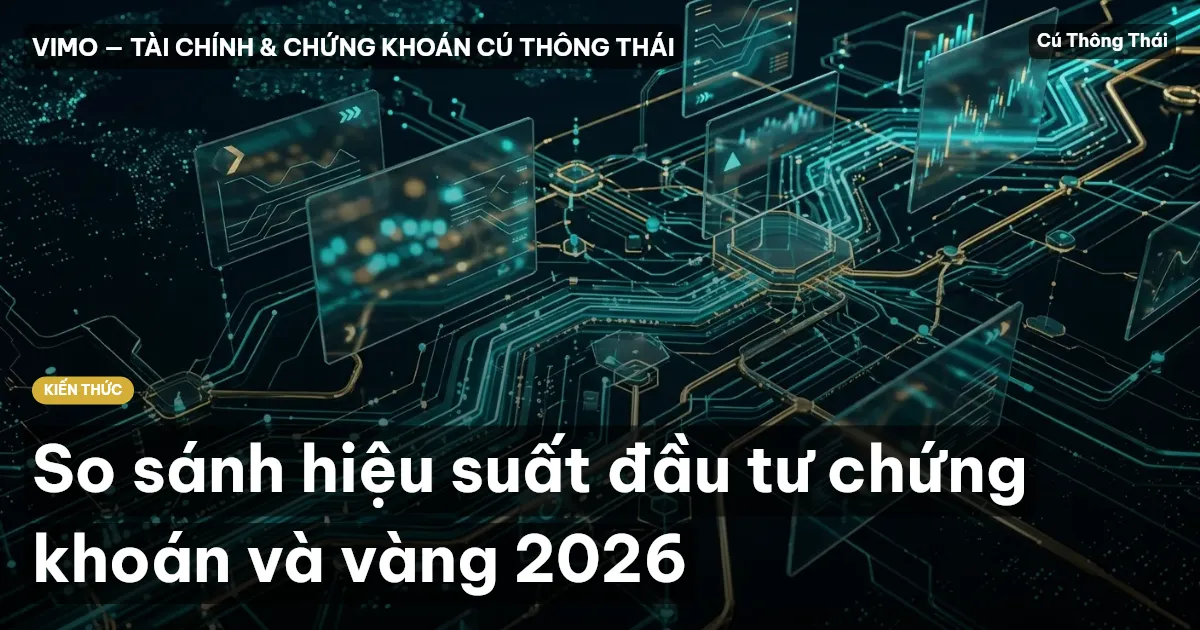 So sánh hiệu suất đầu tư chứng khoán và vàng 2026