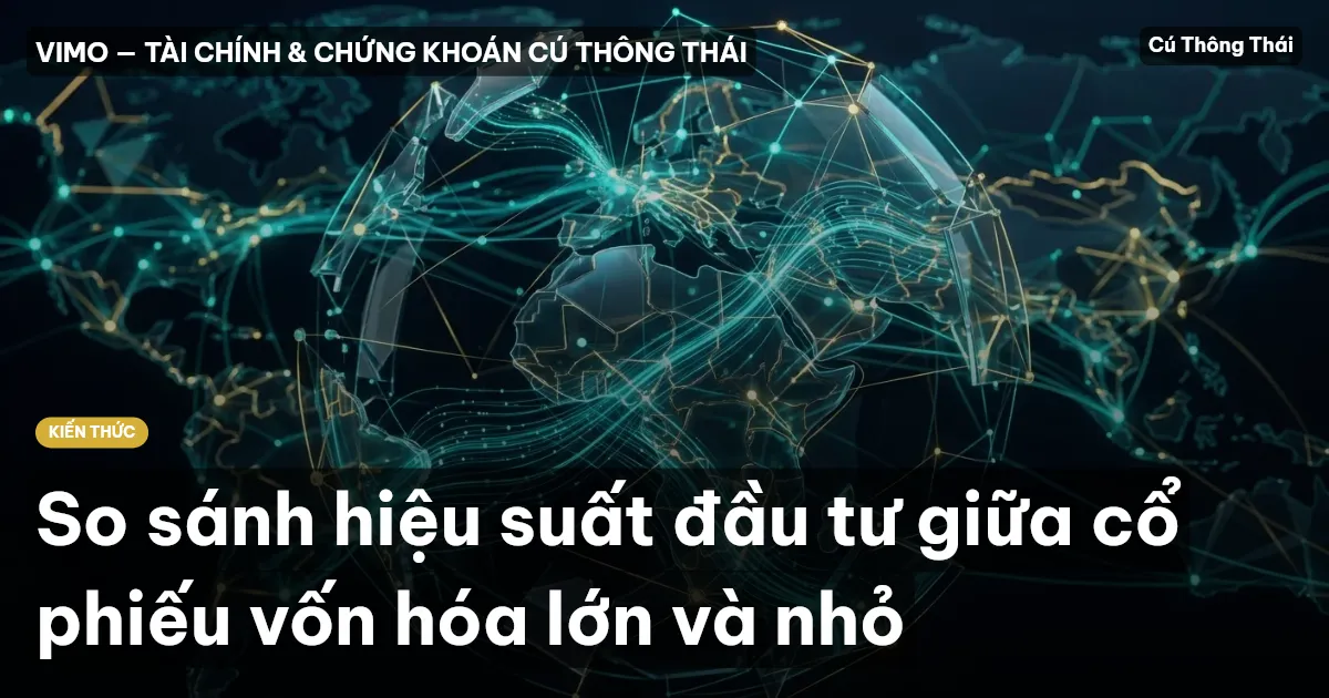 So sánh hiệu suất đầu tư giữa cổ phiếu vốn hóa lớn và nhỏ