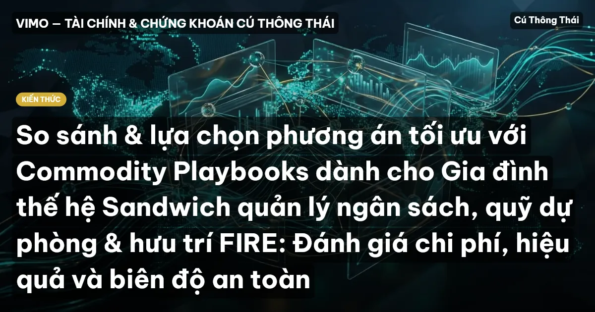 So sánh & lựa chọn phương án tối ưu với Commodity Playbooks dành cho Gia đình thế hệ Sandwich quản lý ngân sách, quỹ dự phòng & hưu trí FIRE: Đánh giá chi phí, hiệu quả và biên độ an toàn
