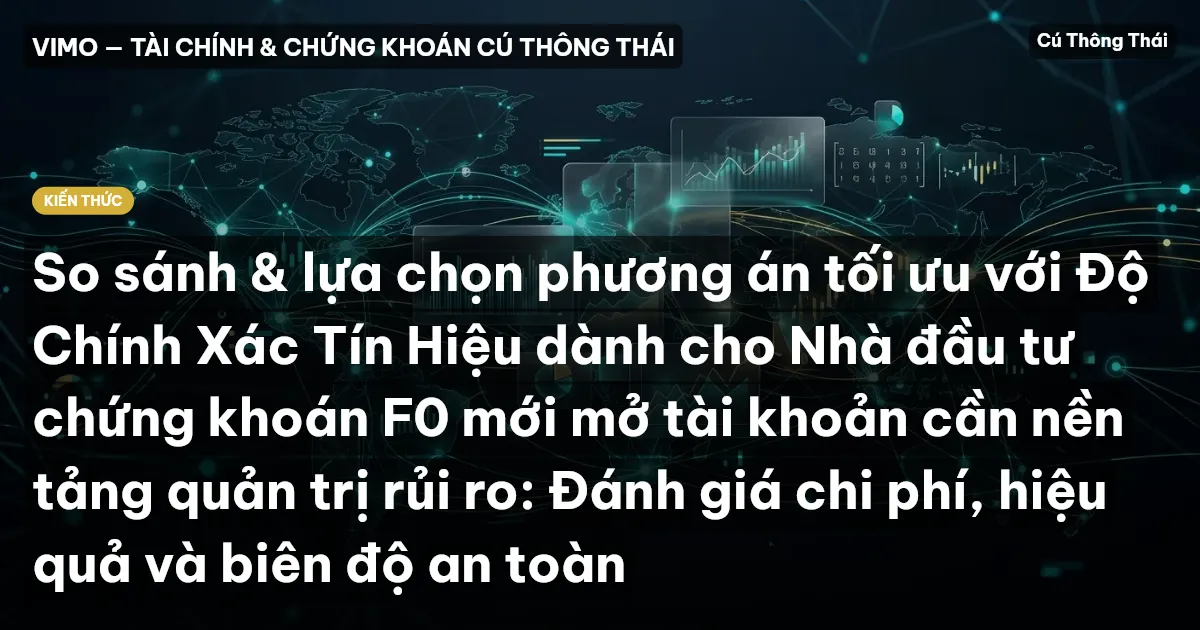 So sánh & lựa chọn phương án tối ưu với Độ Chính Xác Tín Hiệu dành cho Nhà đầu tư chứng khoán F0 mới mở tài khoản cần nền tảng quản trị rủi ro: Đánh giá chi phí, hiệu quả và biên độ an toàn