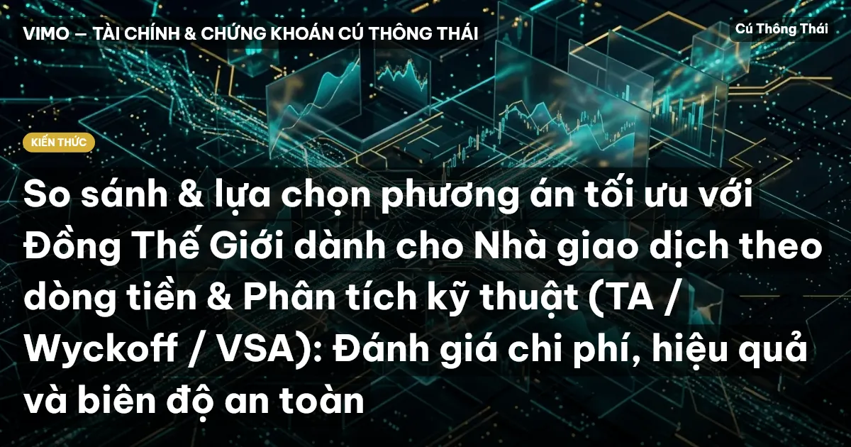 So sánh & lựa chọn phương án tối ưu với Đồng Thế Giới dành cho Nhà giao dịch theo dòng tiền & Phân tích kỹ thuật (TA / Wyckoff / VSA): Đánh giá chi phí, hiệu quả và biên độ an toàn