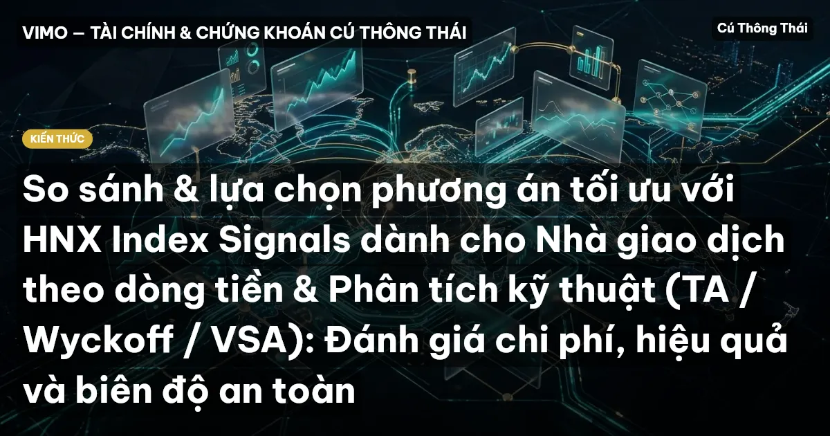So sánh & lựa chọn phương án tối ưu với HNX Index Signals dành cho Nhà giao dịch theo dòng tiền & Phân tích kỹ thuật (TA / Wyckoff / VSA): Đánh giá chi phí, hiệu quả và biên độ an toàn