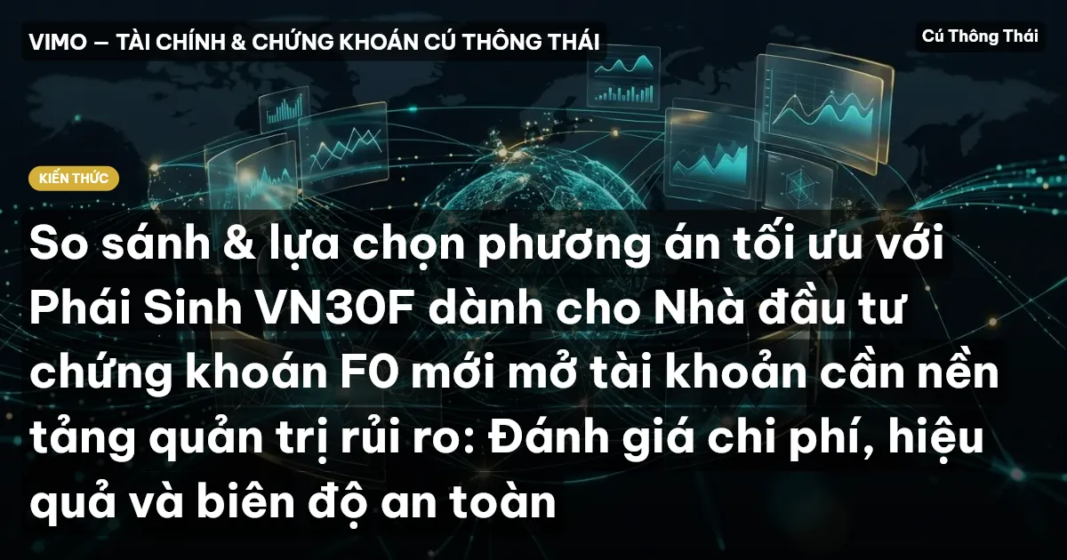 So sánh & lựa chọn phương án tối ưu với Phái Sinh VN30F dành cho Nhà đầu tư chứng khoán F0 mới mở tài khoản cần nền tảng quản trị rủi ro: Đánh giá chi phí, hiệu quả và biên độ an toàn