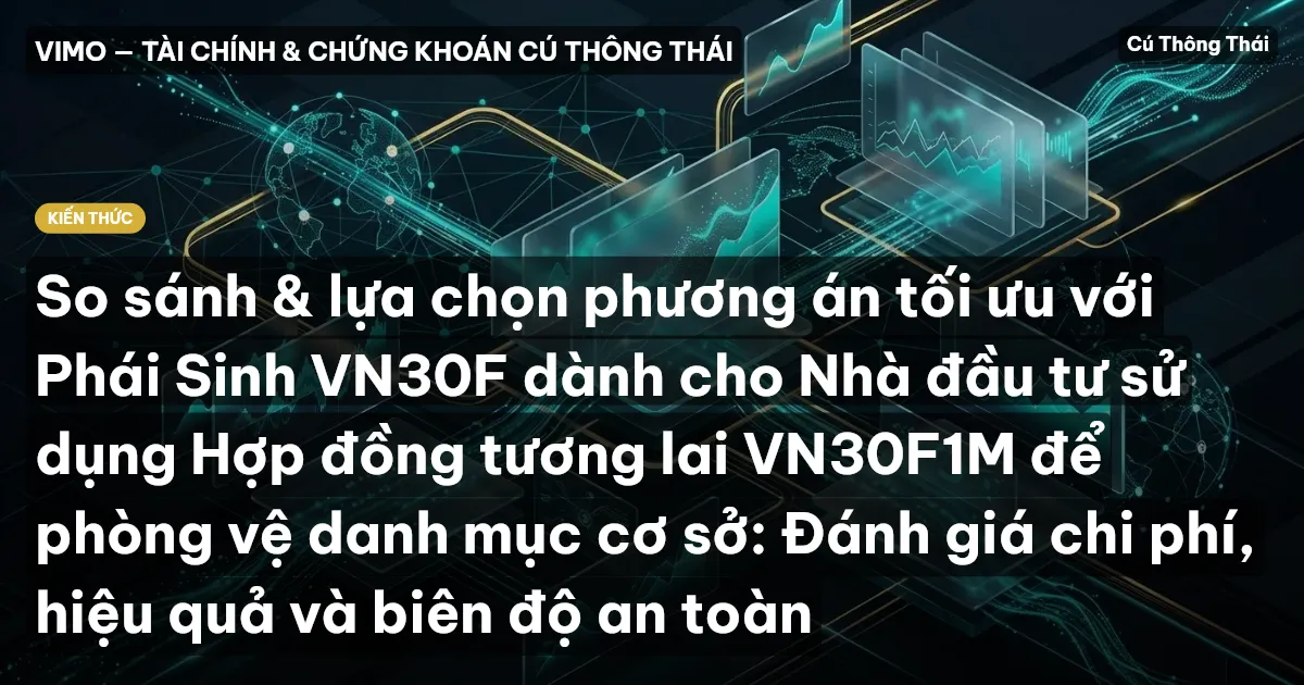 So sánh & lựa chọn phương án tối ưu với Phái Sinh VN30F dành cho Nhà đầu tư sử dụng Hợp đồng tương lai VN30F1M để phòng vệ danh mục cơ sở: Đánh giá chi phí, hiệu quả và biên độ an toàn