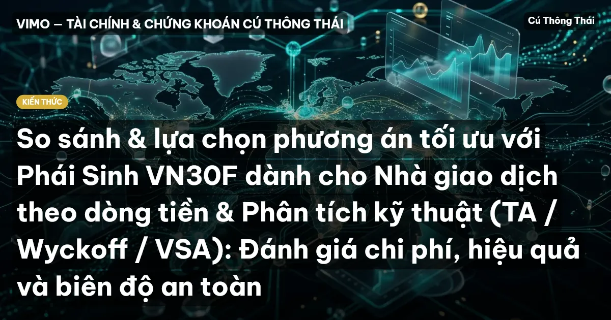 So sánh & lựa chọn phương án tối ưu với Phái Sinh VN30F dành cho Nhà giao dịch theo dòng tiền & Phân tích kỹ thuật (TA / Wyckoff / VSA): Đánh giá chi phí, hiệu quả và biên độ an toàn